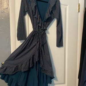 Matilda Jane size Large High Low ruffle dress.